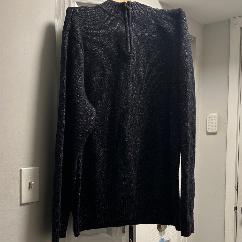 Chaps Men's Charcoal Zip-Up Sweater